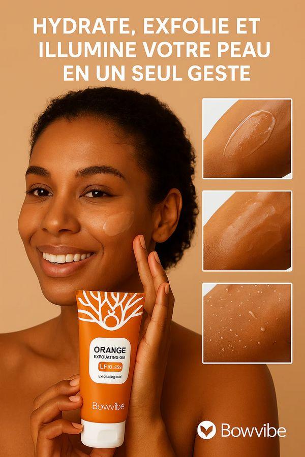 Gel Exfoliant Orange Bowvibe – Hydrate, Exfolie & Illumine en Un Seul Geste