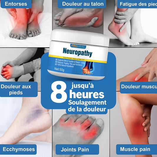 Crème Apaisante Neuropathique | Soulage les douleurs nerveuses et les engourdissements en 5 minutes!